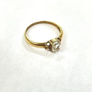 K18 クオーツ付きリング