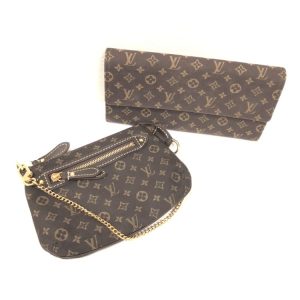 ルイヴィトン Louis Vuitton モノグラム ミニ ラン ポーチ ウォレットセット