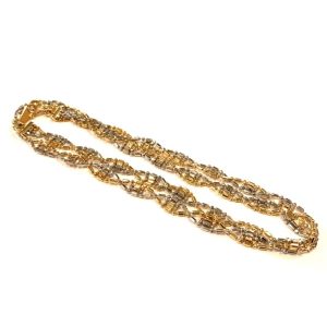 K18 Pt850 ネックレス コンビ