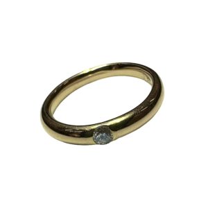 K18 18金 ダイヤリング