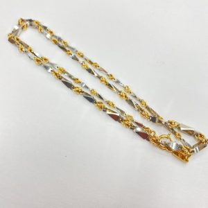 K18Pt850 コンビ ネックレス 18金 750 プラチナ850