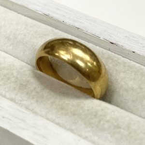 K18 18金 甲丸リング