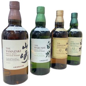SUNTORY　山崎／白州　12年とノンビンテージまとめ