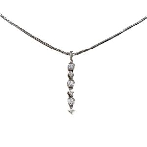 WG9 ダイヤ0.19ct ネックレス