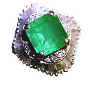 Pt900 E3.16ct D1.00ct リング