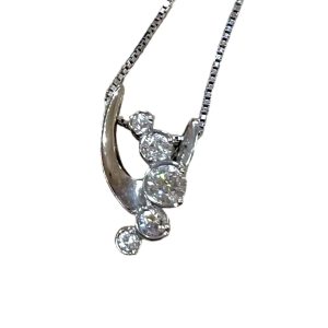 Pt850 プラチナ850 ダイヤモンド0.6ct ネックレス