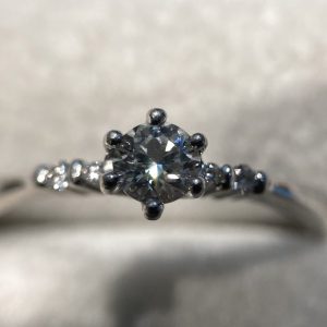 Pt900 0.21ct ダイヤモンドリング