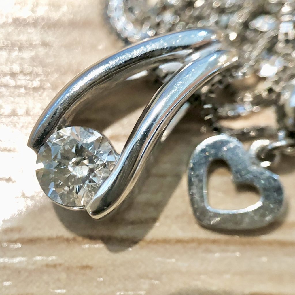 Pt900 ダイヤモンド プラチナ ネックレス