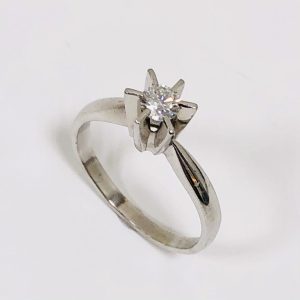 Pt900 ダイヤモンド0.26ct付きリング