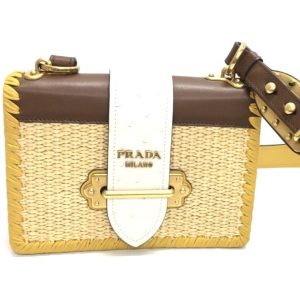 PRADA プラダ オーストリッチ ショルダーバッグ