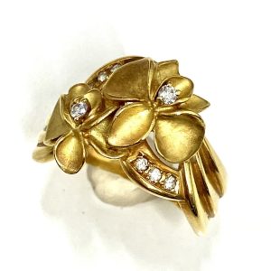 K18 メレダイヤ付きリング