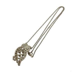 K18WG メレダイヤ付ネックレス