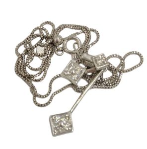 K18WG ネックレス