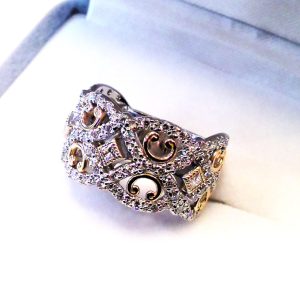 K18WG メレダイヤリング