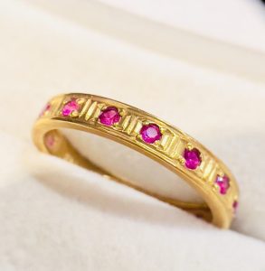 K18 18金 ルビー リング