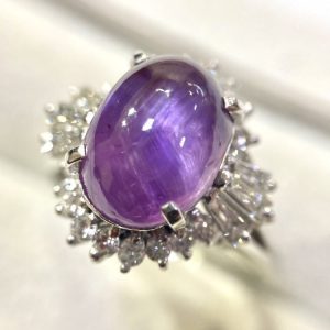 Pt900(プラチナ900) アメジスト リング