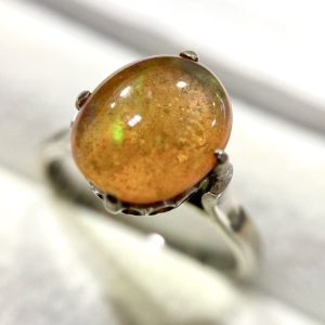 K18WG(18金ホワイトゴールド) オパール リング