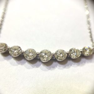 Pt850(プラチナ850) メレダイヤ ネックレス