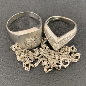 Pt900ダイヤモンド リング  / Pt900ネックレス