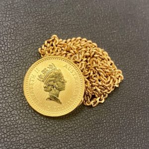 K18ネックレス / K24コイン