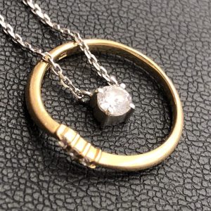 K18リング / Pt900ネックレス  ダイヤ