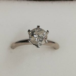 Pt900 D付き リング