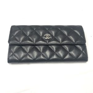 CHANEL シャネル マトラッセ キャビアスキン 長財布