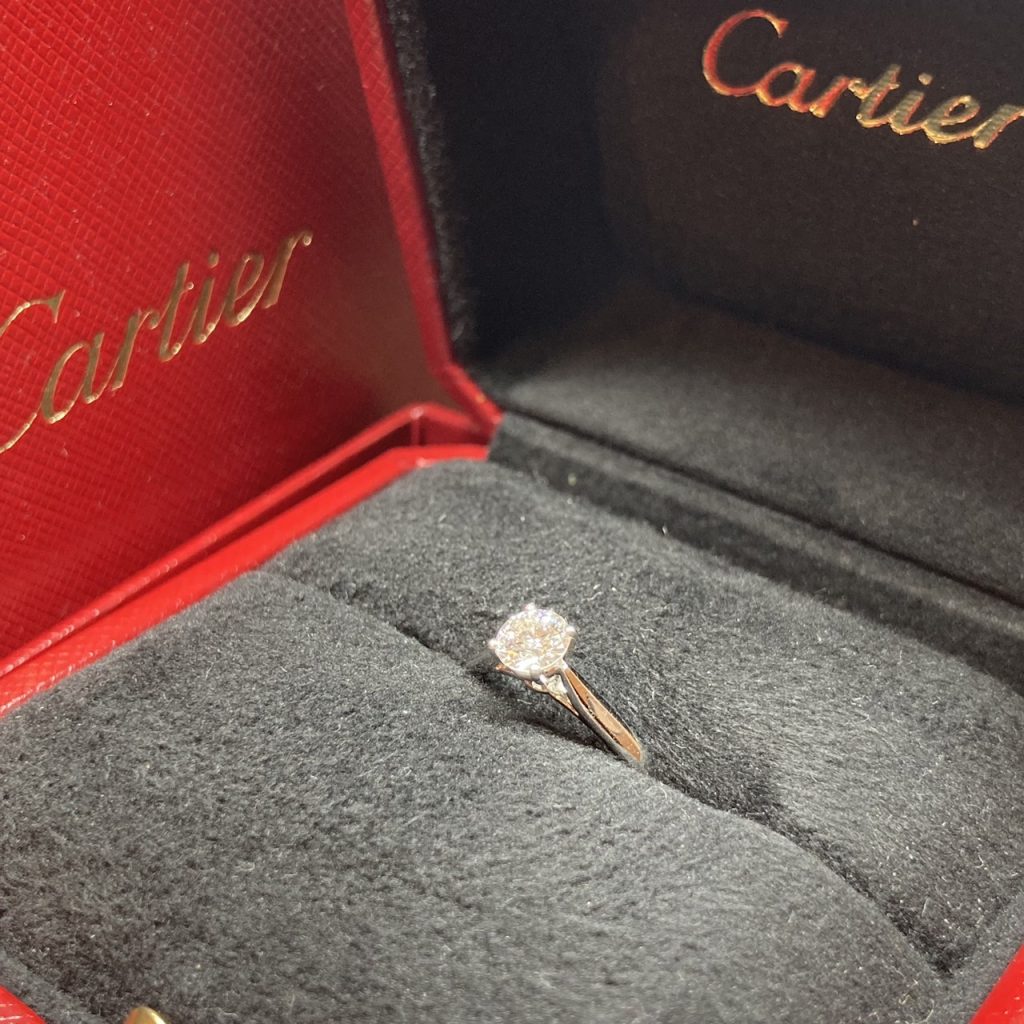 Cartier カルティエ Pt900 ダイヤモンド0.43ct リング C013327 ブランド ジュエリー