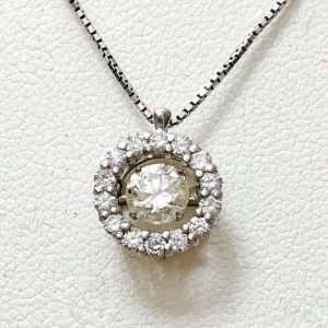 Pt850 ダイヤモンド ネックレス