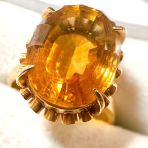 K18(18金) シトリンリング