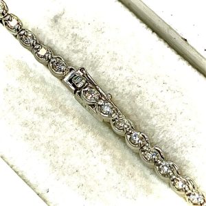 K18WG メレダイヤ ブレスレット