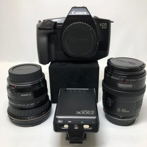 キャノン フィルムカメラ レンズ フラッシュセット