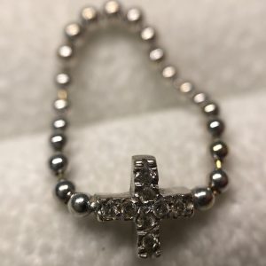 K14WG ダイヤモンド付きリング