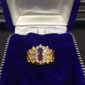 k18ルビー・サファイア リング