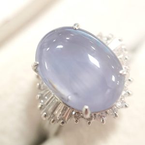 Pt900 リング スターサファイア