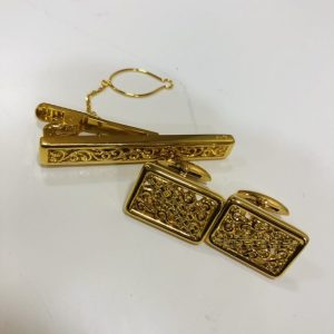 K18 ネクタイピン＆カフスセット