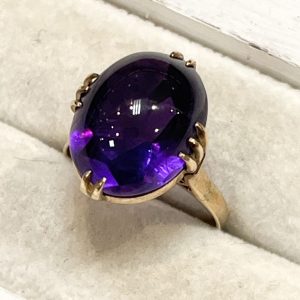 K18 18金 アメシスト 紫水晶 リング