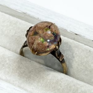 K18 18金 オパール付きリング