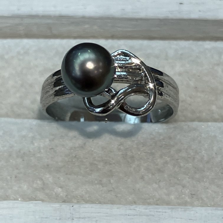 パールリング Pt900 指輪 真珠