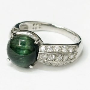 Pt900 トルマリンキャッツアイ リング