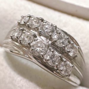 Pt900(プラチナ900) メレダイヤリング