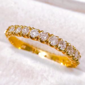 K18(18金) メレダイヤリング