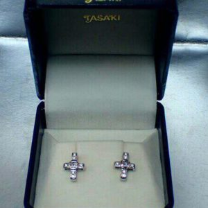 田崎　ダイヤモンド付きピアス