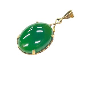 K10 クリソプレーズ付きペンダントトップ