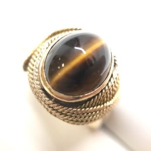 K18 クリソベリルキャッツアイ リング