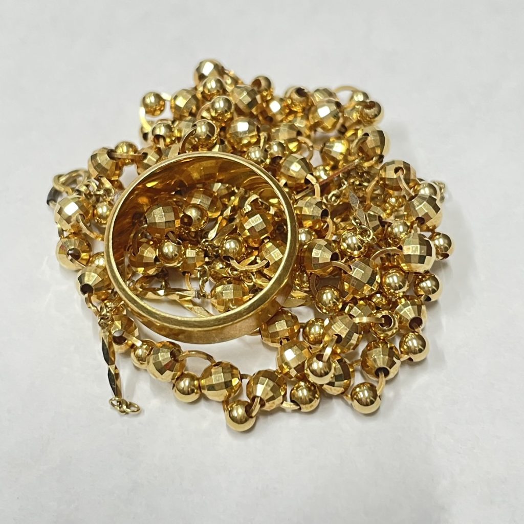 【最安値豊富な】金 １８金 ７５０ 貴金属 装飾品 アクセ Ｋ１８ リング 指輪 １６号 ３ｇ シンプル K・Ｐｔ/233 その他