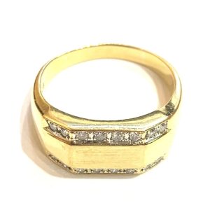 K18 リング  750 18金 メレダイヤモンド 0.23ct