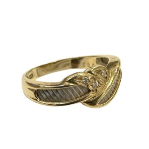 K18 Pt900 コンビ リング