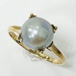 K18 パール4.5ct付きリング