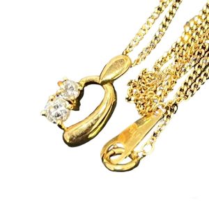 K18 18金 ダイヤモンドネックレス 0.20Ct